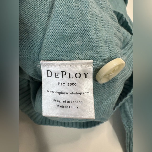 Deploy ESTUARY FINE MERINO KNIT CARDIGAN XS NWT - Picture 4 of 6